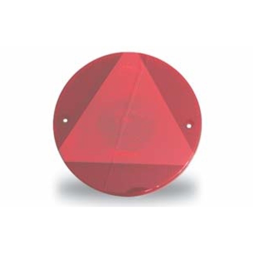 Refleks Jokon rund med trekant til campingvogn rød Ø155mm
