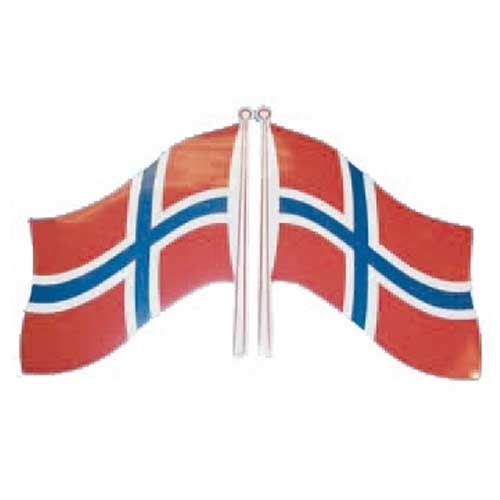 Flagklistermærke Norge 20x14 cm