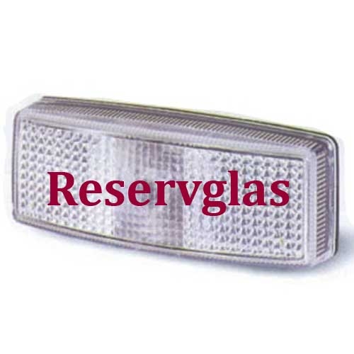 Reserveglas hvid