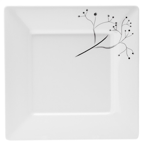Quadrato Black Pearl Tallerken 25x25 Gimex