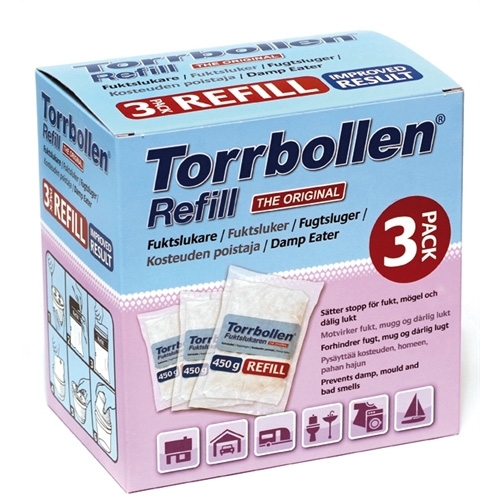 Refill til Torrbollen 3-pak uden duft