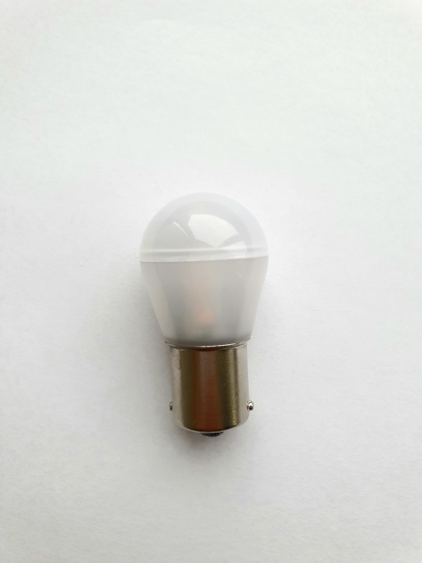 LED-lys BA15s-15 Frostet