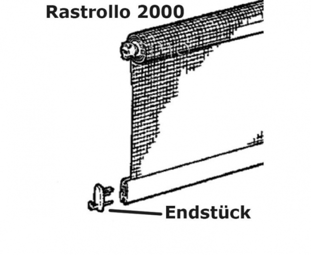 Holder til rullegardin Rastrollo 2000 2-pak