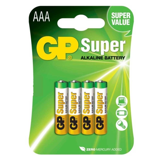 GP Batteri LR03/AAA Super 4-pak