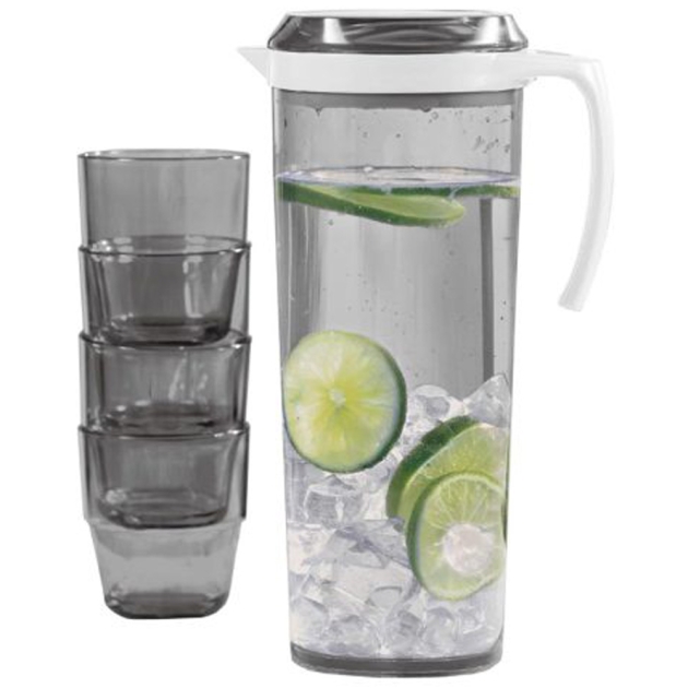Kandesæt 1,5 liter med 4 stk. glas