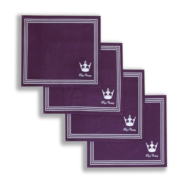 Royal Camping Dækkeservietter Blommer 45 x 35 cm 4-pak