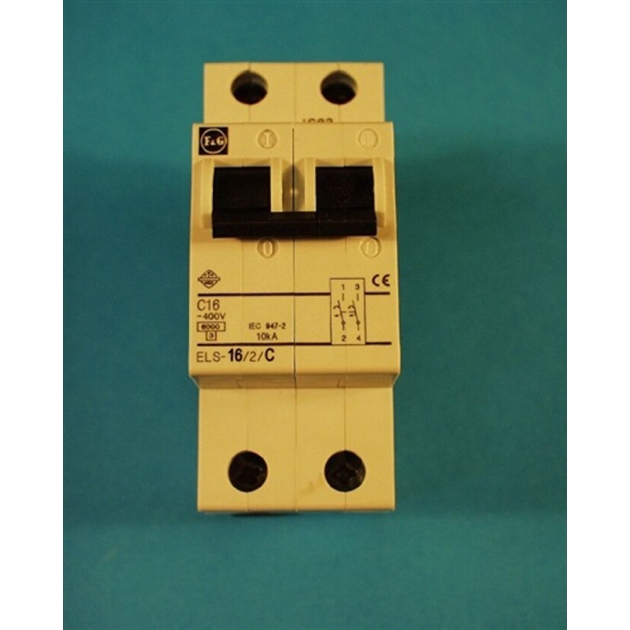 Automatisk sikring 16A 2-polet