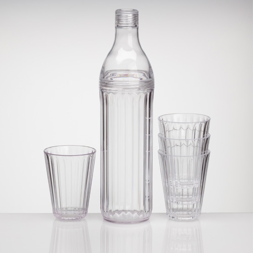 Crystal Line karaffel med glas, 5 dele