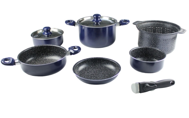 Gimex Navy Blue grydesæt i 9 dele