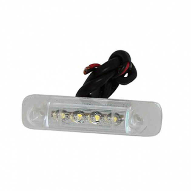 Jokon LED-baglygte 12 V, transparent/rød