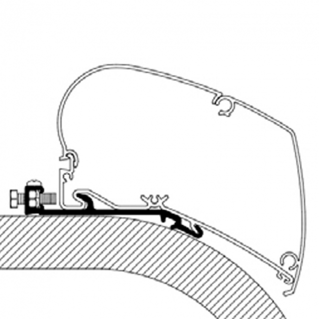 Thule Adapter Flat Roof Serie 6/9 4,0 m