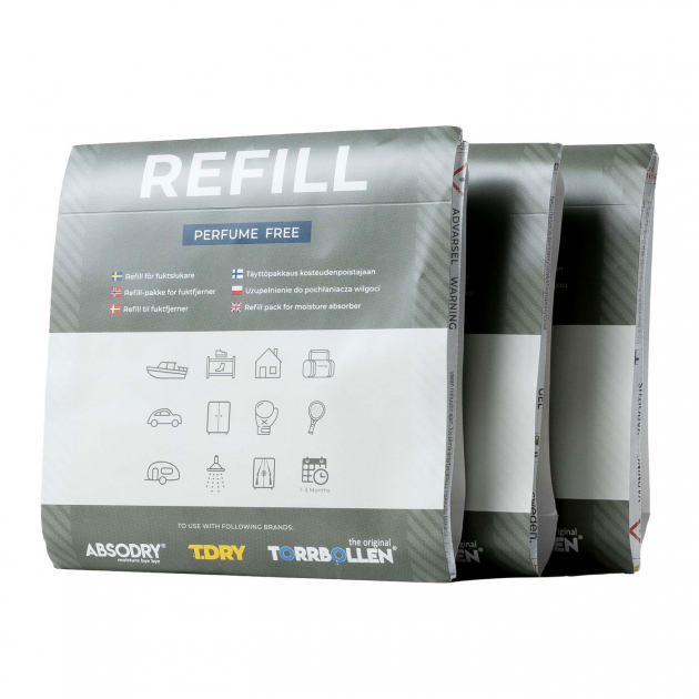 Refill Torrbollen Textil 3 x 100 gram