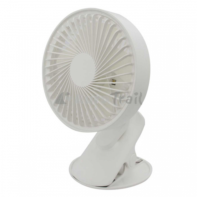 Genopladelig Ventilator med klips og LED