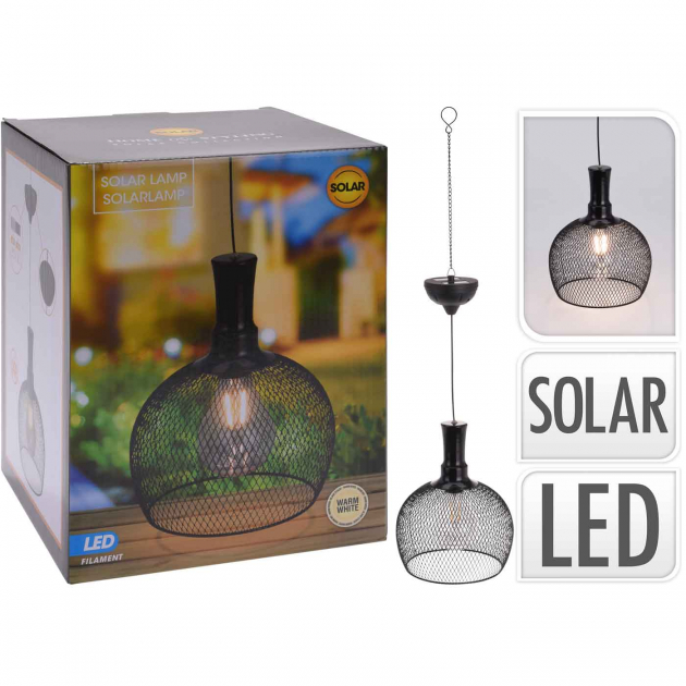 Lampe Metal Solceller