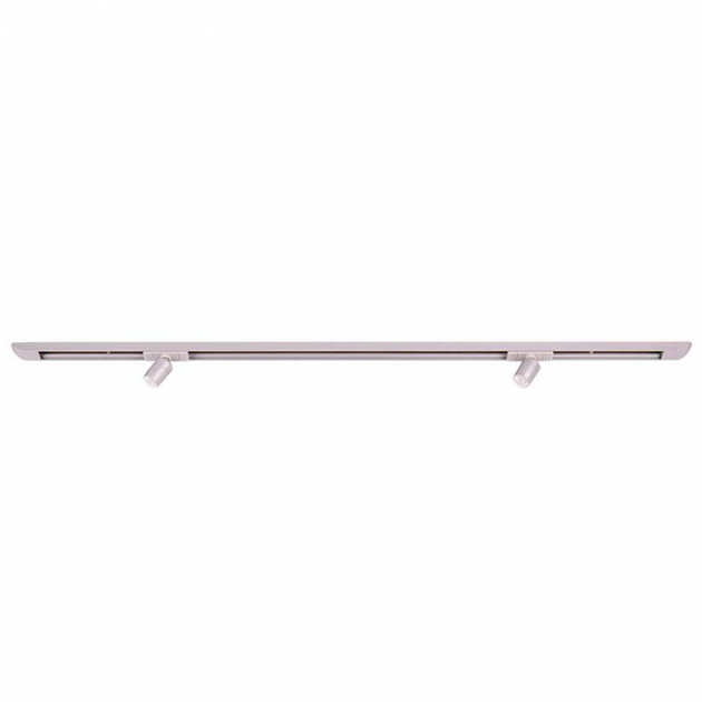 12V spor system 700mm med 2 pletter, sølv