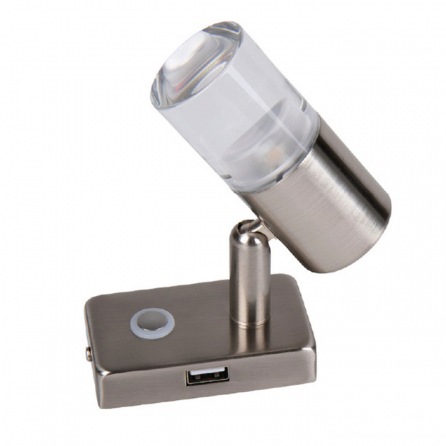 LED spot med touch-switch og USB-port