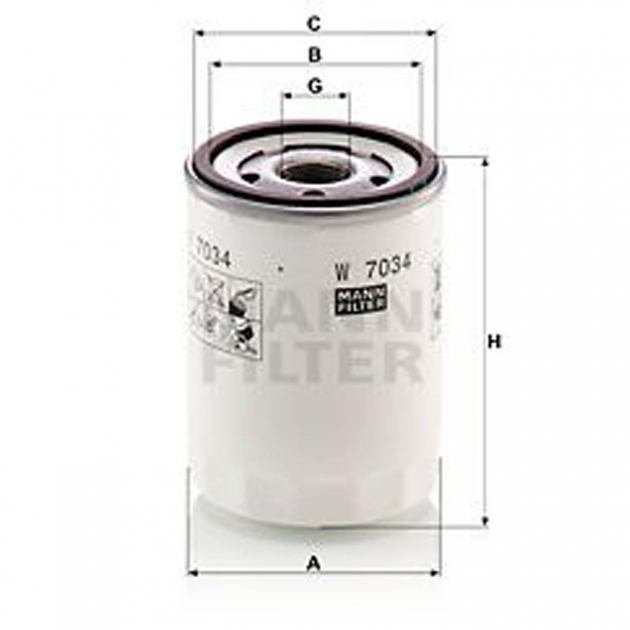 Oliefilter W7034 Ford Transit