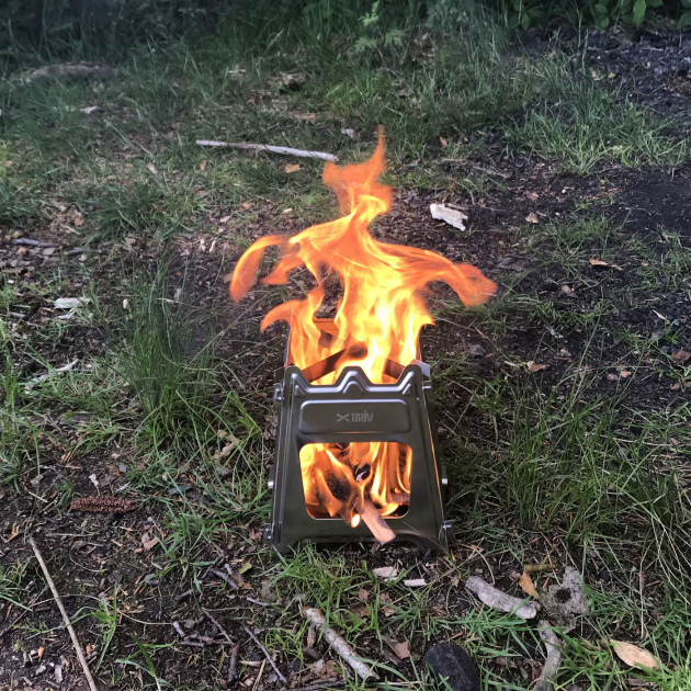 Outdoor Komfur Rustfrit Stål Inklusive Taske