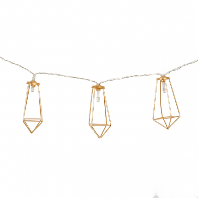 Lyskæde Galvin Guld 125 cm