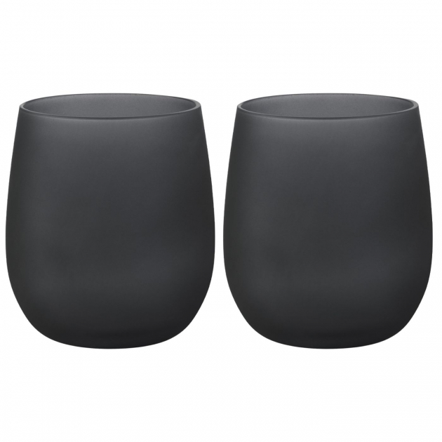 Drikkeglas Black Satin 35 cl 2-p