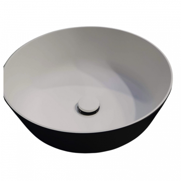 Håndvask Rund Sort ø304mm H:110mm