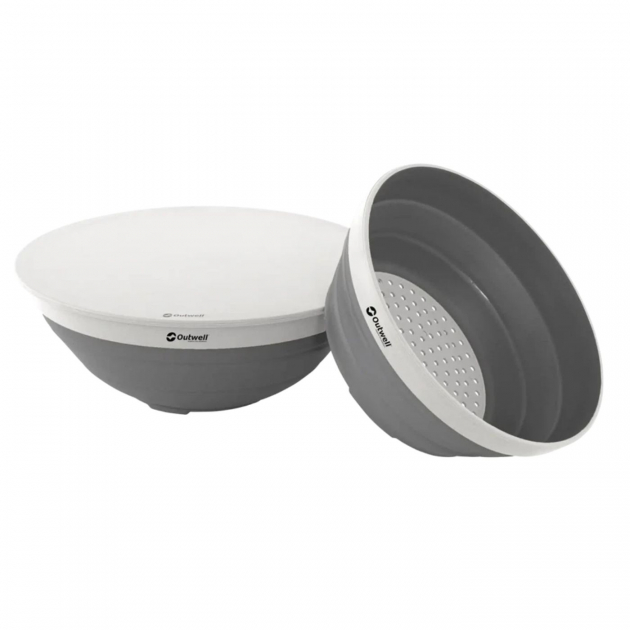 Outwell Skål- og dørslagssæt Grey Mist