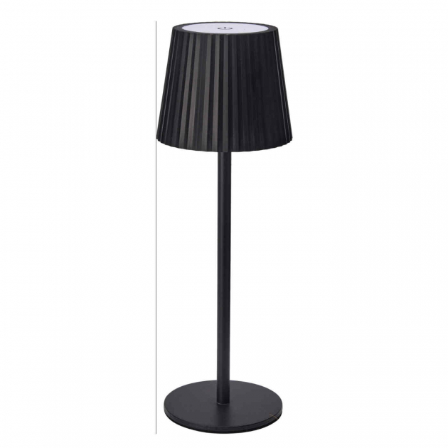 Bordlampe Sort Genopladelig