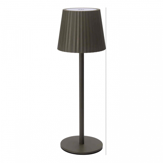 Bordlampe Gråbrun Genopladelig