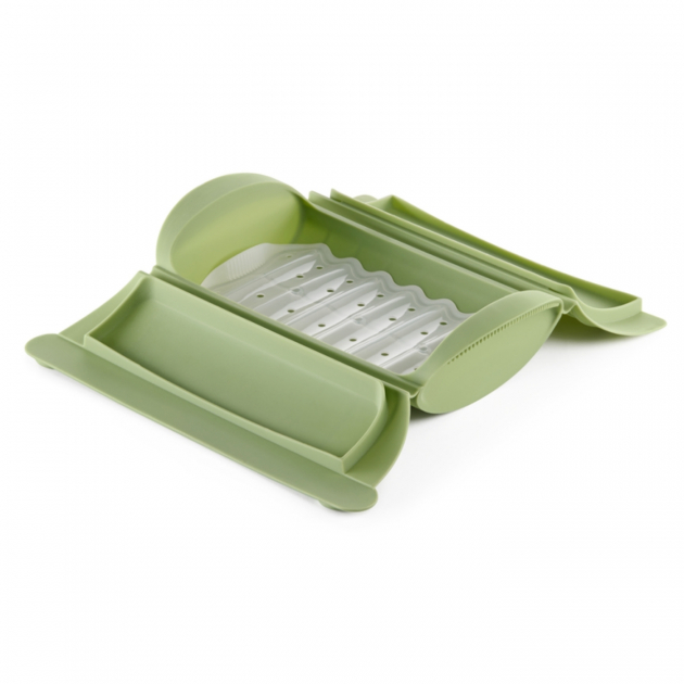 Dampkoger med Fad til Mikrobølgeovn til 2 Personer