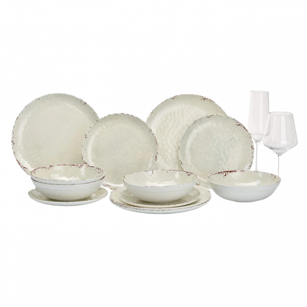 Flamefield Rustic Pearl servicesæt 12 Dele