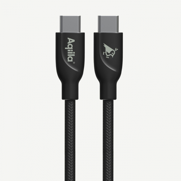 Aqiila Cablebird Opladerkabel USB C-C 240W Sort
