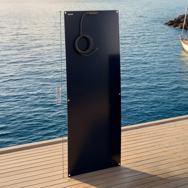 LTC Solcelle 165W Flat Black Line