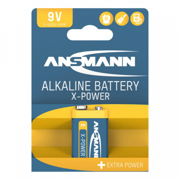 Ansmann X-Power Alkaline Batteri 9V 1-pak