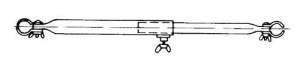 Verandastang stål 22mm 75-120cm i gruppen Fortelt & Markiser / Tilbehør-Reservedele / Stativ dele hos Campmarket (64463)