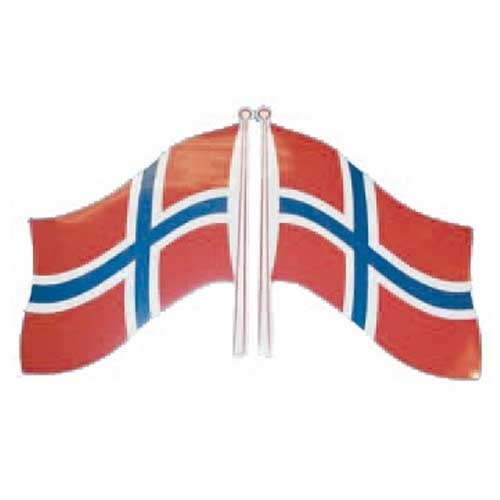 Flagklistermærke Norge 20x14 cm i gruppen Øvrigt / Øvrigt hos Campmarket (65394)