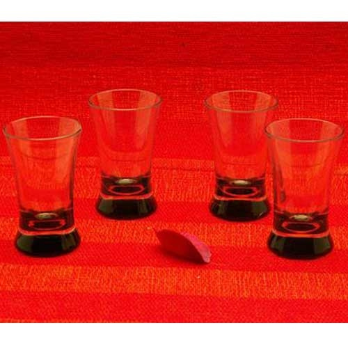 Semona shots-/snapseglas, 4-pak, sorte i gruppen Husholdning & Køkken / Glas / Shotglas hos Campmarket (65798)