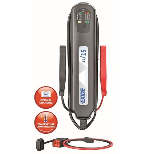 Batterioplader Exide 12/15 i gruppen Campingvogn og autocamper / El - Elektronik / Batterier & Omformere / Batteriopladere hos Campmarket (66482)