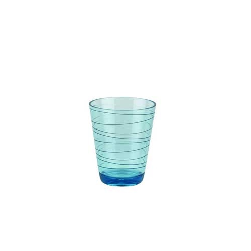 Drikkeglas Retro Stripes grøn og blå 2-pak i gruppen Husholdning & Køkken / Glas / Drikkeglas hos Campmarket (68622)