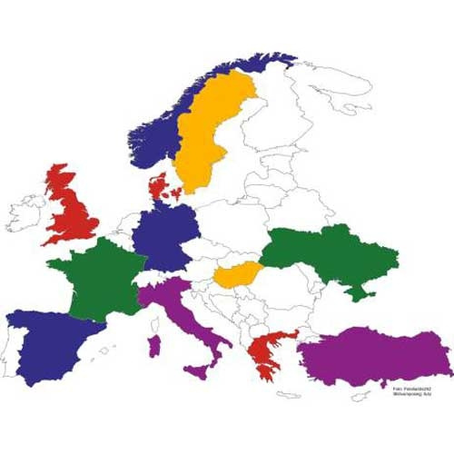 Kort over Europa Klistermærke i gruppen Øvrigt / Øvrigt hos Campmarket (68694)