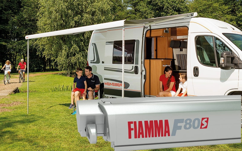 Fiamma F80S Titanium Box Tagmontering i gruppen Fortelt & Markiser / Markiser / Autocamper Markiser / Fiamma / Tagmonteret hos Campmarket (68762)