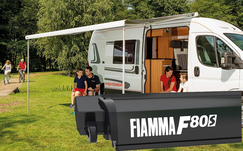 Fiamma F80S Sort Box Tagmontering i gruppen Fortelt & Markiser / Markiser / Autocamper Markiser / Fiamma / Tagmonteret hos Campmarket (68763)