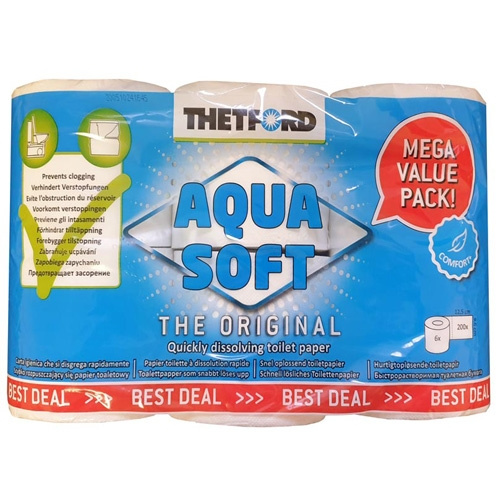Theford Toiletpapir 6-stk i gruppen Vand & Sanitet / Kem / Kemikalier og tilbehør hos Campmarket (69553)
