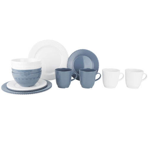 Gimex Royal Mix bordservice i 16 dele med anti-slip i gruppen Husholdning & Køkken / Servering / Komplette tallerken sæt hos Campmarket (69726)
