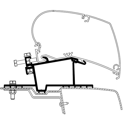 Thule Adapter Serie 6/9 Master/Movano 2011- i gruppen Campingvogn og autocamper / van og Autocamper / Markiser / Markise adapter / Thule / Master/Movano hos Campmarket (71200)