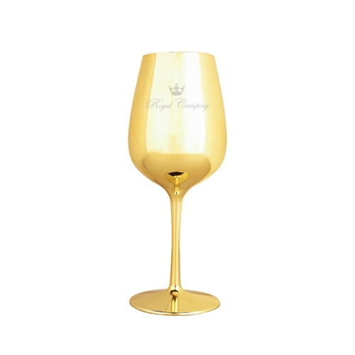 Royal Camping vinglas guldfarvede 43 cl i gruppen Husholdning & Køkken / Glas / Vinglas hos Campmarket (71706)