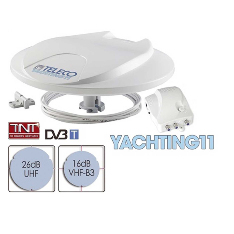 Teleco Yachting 11 DVB-T antenne i gruppen Campingvogn og autocamper / El - Elektronik / TV, Billede & Lyd / TV / TV-antenner hos Campmarket (72513)