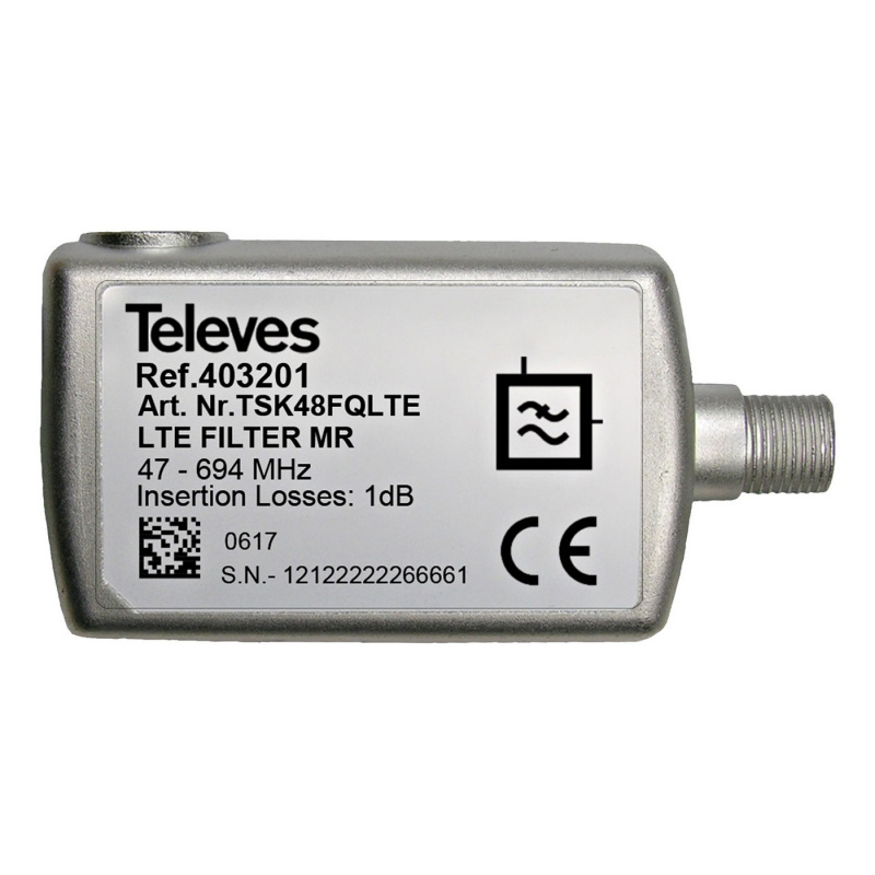 Televes LTE-filter i gruppen Campingvogn og autocamper / El - Elektronik / TV, Billede & Lyd / Tilbehør TV & lyd hos Campmarket (73805)
