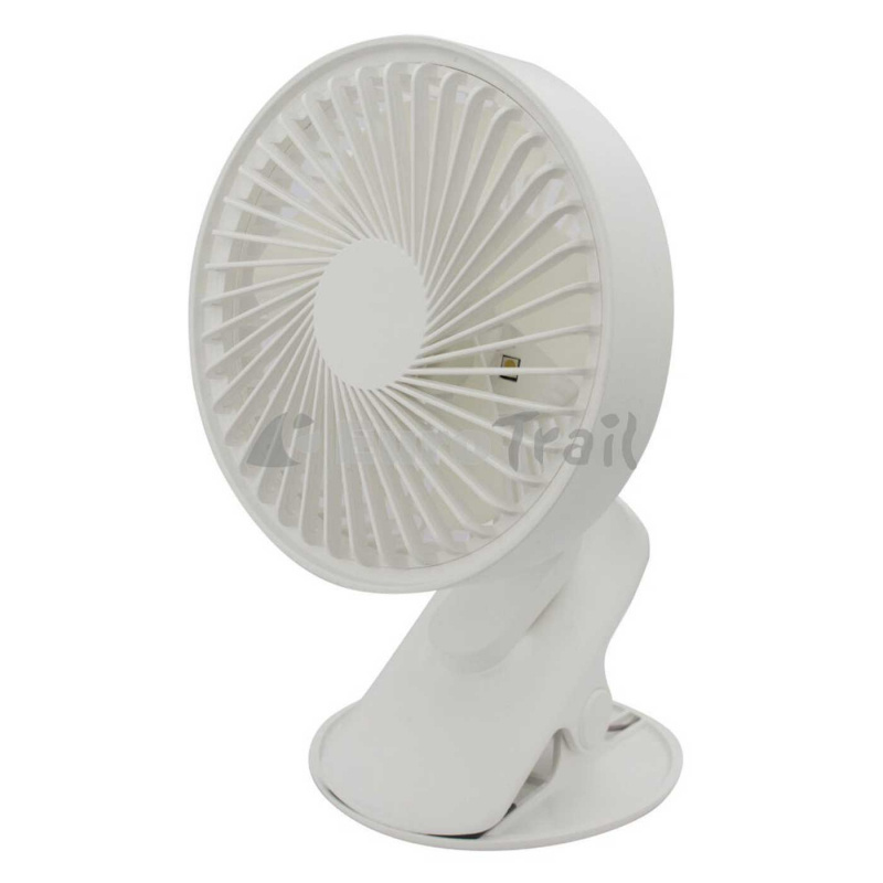 Genopladelig Ventilator med klips og LED i gruppen Campingvogn og autocamper / Varme & Køling / Ventilatorer og Varme hos Campmarket (74272)