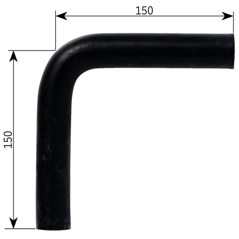 Gummivinkel 150 mm i gruppen Campingvogn og autocamper / Varme & Køling / Alde / Installationsmateriale hos Campmarket (74711)