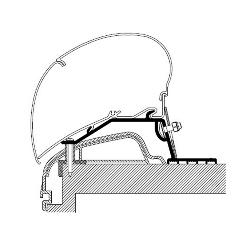 Thule Adapter Serie 6/9 Hobby Premium i gruppen Fortelt & Markiser / Markiser / Autocamper Markiser / Thule/Omnistor / Adaptrar hos Campmarket (75270)